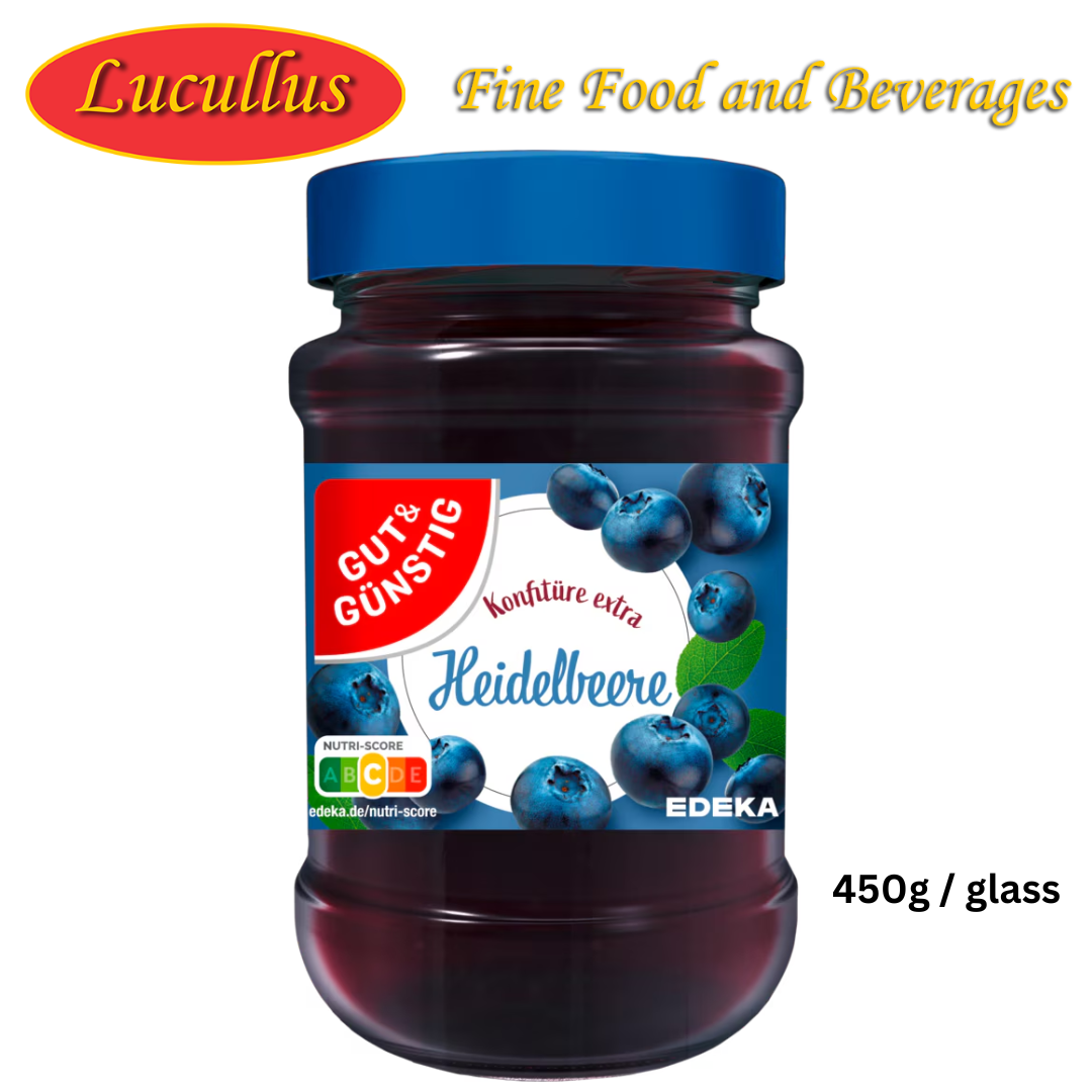 GUT & GÜNSTIG - HEIDELBEER KONFITÜRE / BLUEBERRY JAM 450G