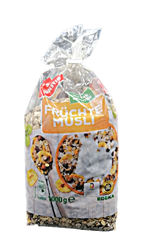 G+G - Fruit Muesli - 1000 g bag / Früchtemüsli