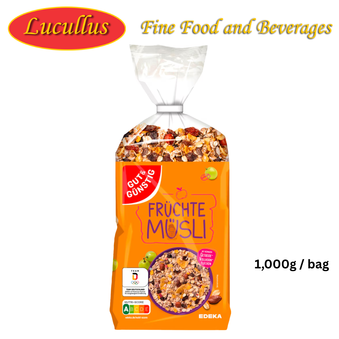 GUT & GÜNSTIG -  FRÜCHTEMÜSLI / FRUIT MUESLI 1,000G
