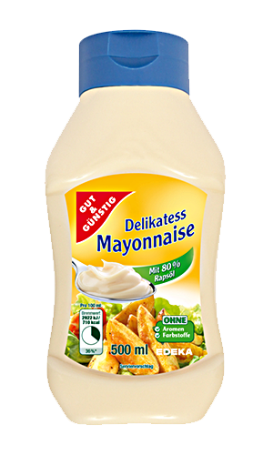 G+G - Mayonnaise Delicatesse - 500 ml btl / Delikatess-Mayonnaise