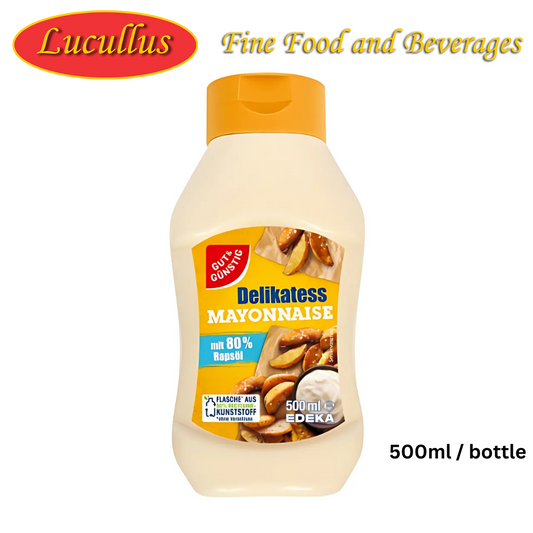 G+G - Mayonnaise Delicatesse - 500 ml btl / Delikatess-Mayonnaise