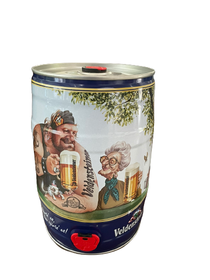 Veldensteiner Pils 5L keg Tin can