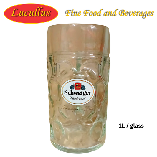SCHWEIGER - PRIVATBRAUEREI IST GOLD ISAR SEIDEL 1L BECHER