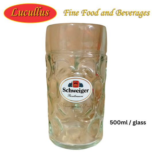 SCHWEIGER - PRIVATBRAUEREI IST GOLD STULZE OBERGLAS ISAR 500ML BECHER