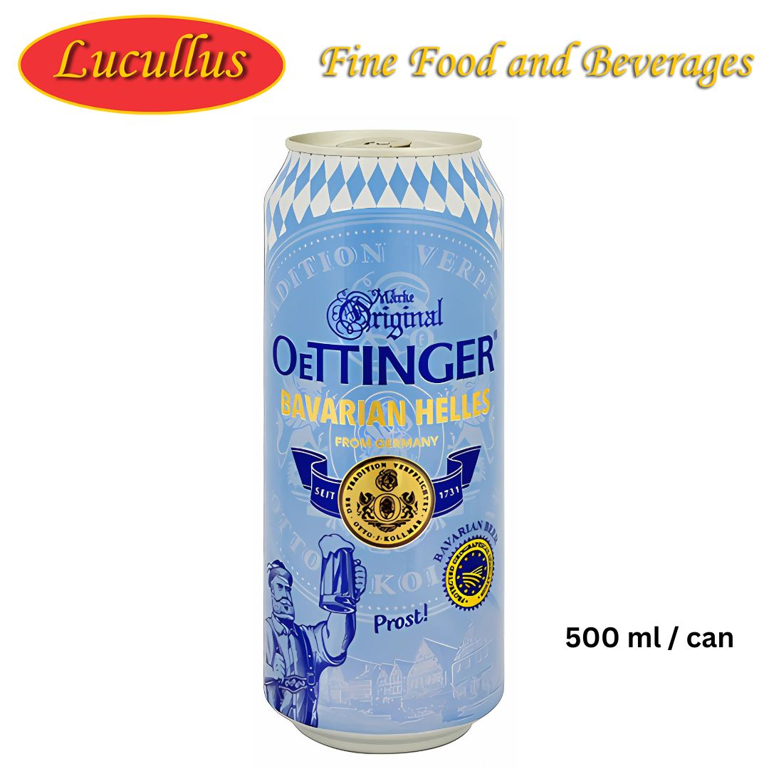 OETTINGER - BAVARIAN HELLES 500ML CAN