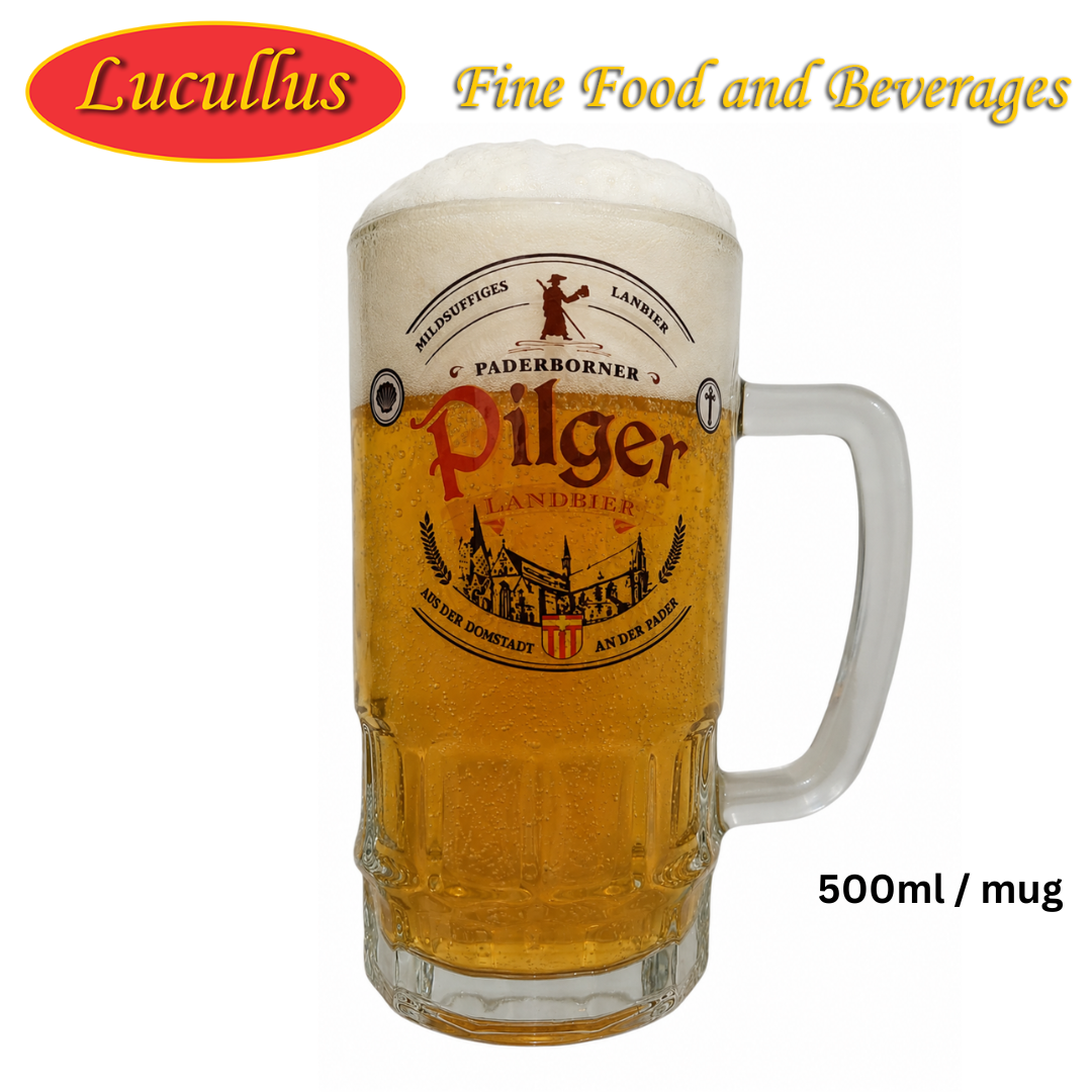 PADERBORNER - PILGER BEER GLASS MUG 500ML