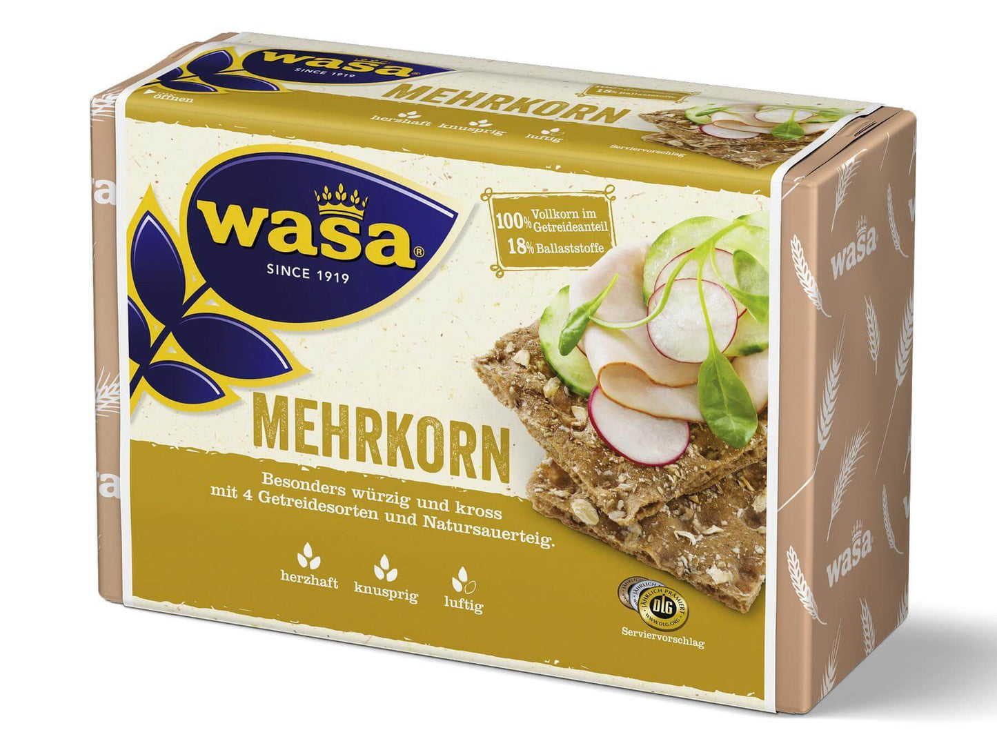 Wasa - Rustic Bread Multi Grain - 275 g pck / Rustikales Mehrkorn-Knäckebrot