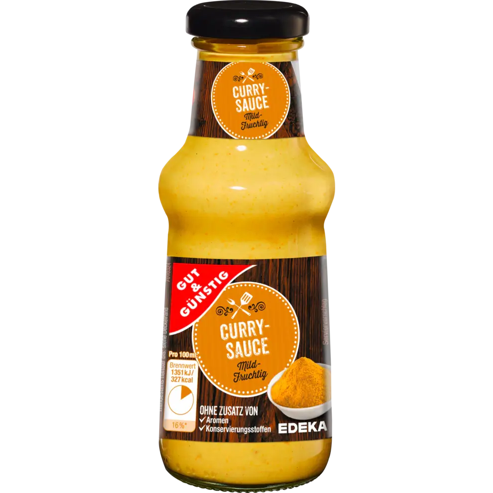 G+G - Curry Sauce - 250 ml btl / Currysoße