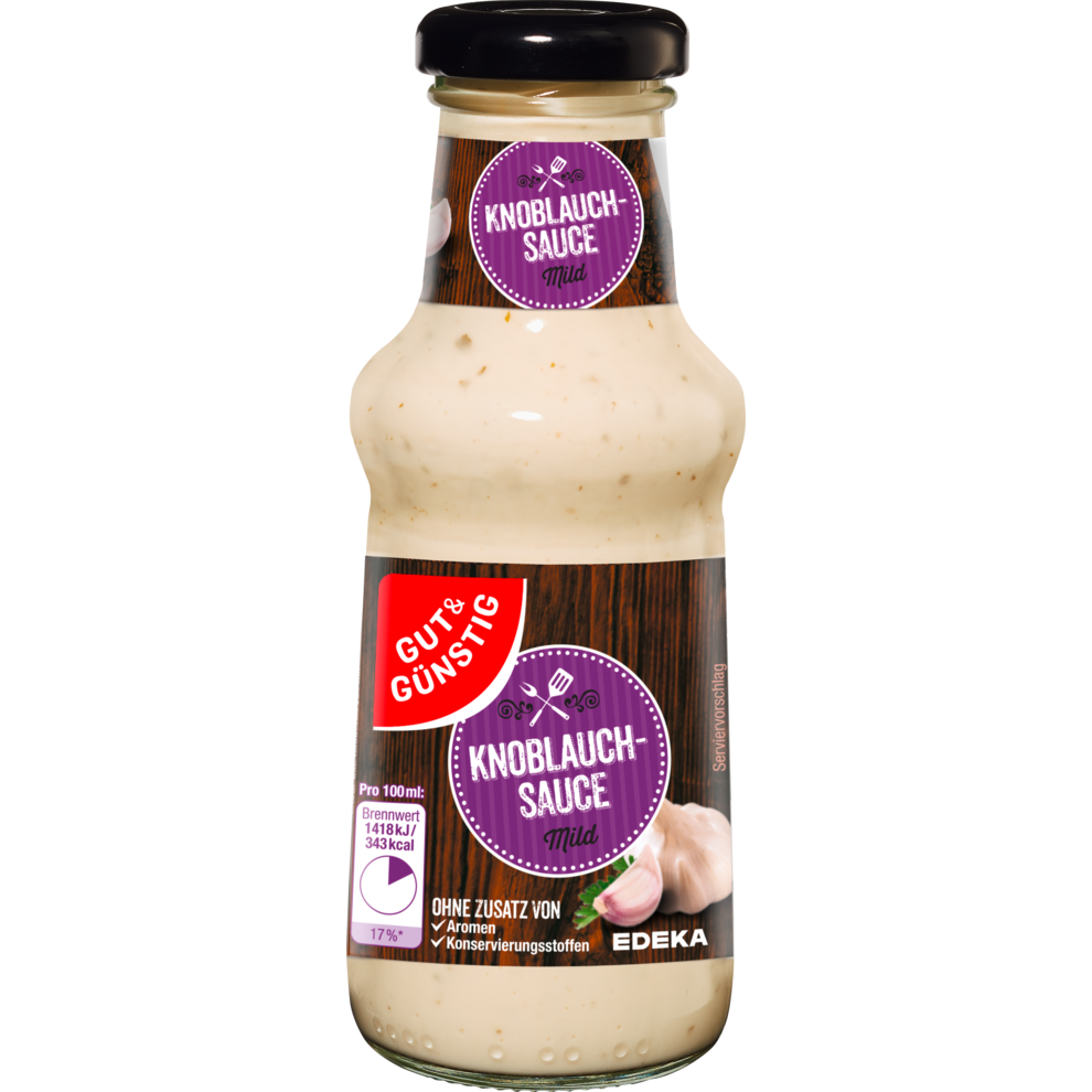 G+G - Garlic Sauce - 250 ml btl / Knoblauchsosse