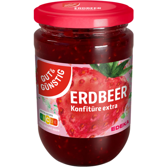 G+G - Strawberry Jam - 450 g glass / Erdbeer-Marmelade