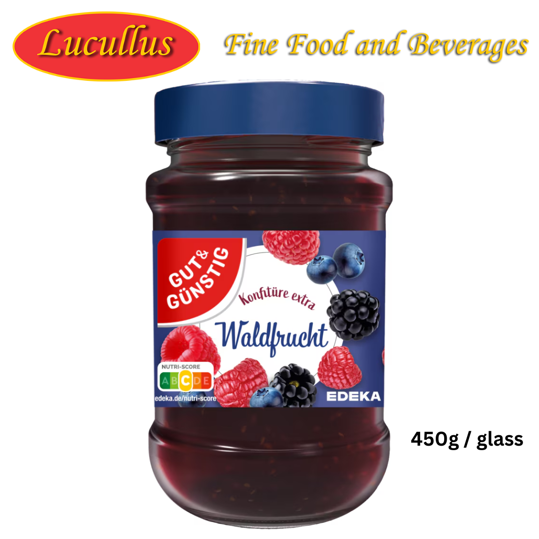 GUT & GÜNSTIG - WALDFRUCHT MARMELADE / WILD BERRIES JAM 450G