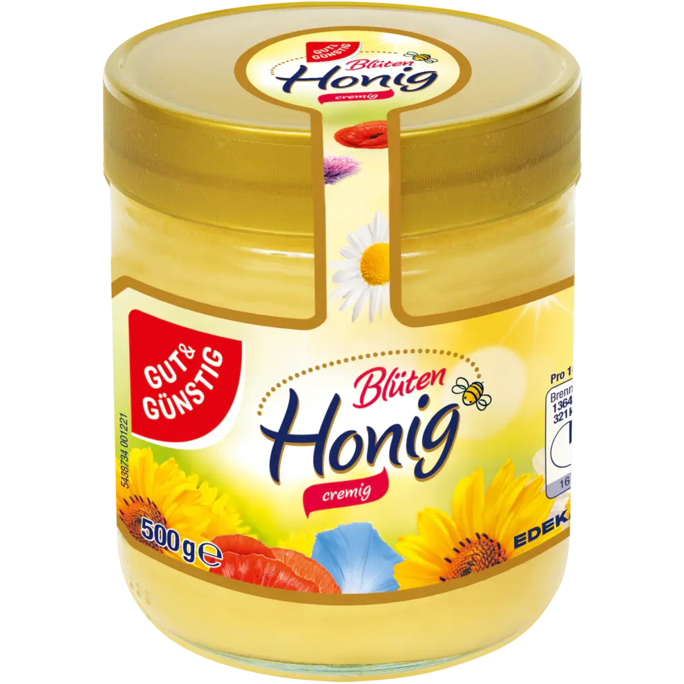 G+G - Honey Creamy - 500 g glass / Honig cremig