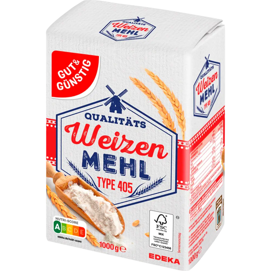 G+G - Wheat Flour Type 405 - 1000 g pck / Weizenmehl 405