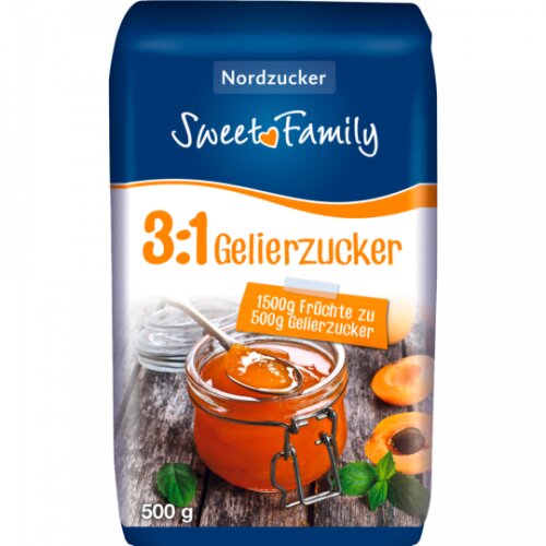 Sweet Family Nordzucker - GERLIERZUCKER 3:1 / Preserving Sugar 3:1 - 500 g pck