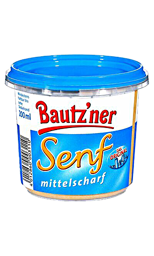 Bautzner - Mustard Medium - 200 ml cup / Senf mittelscharf