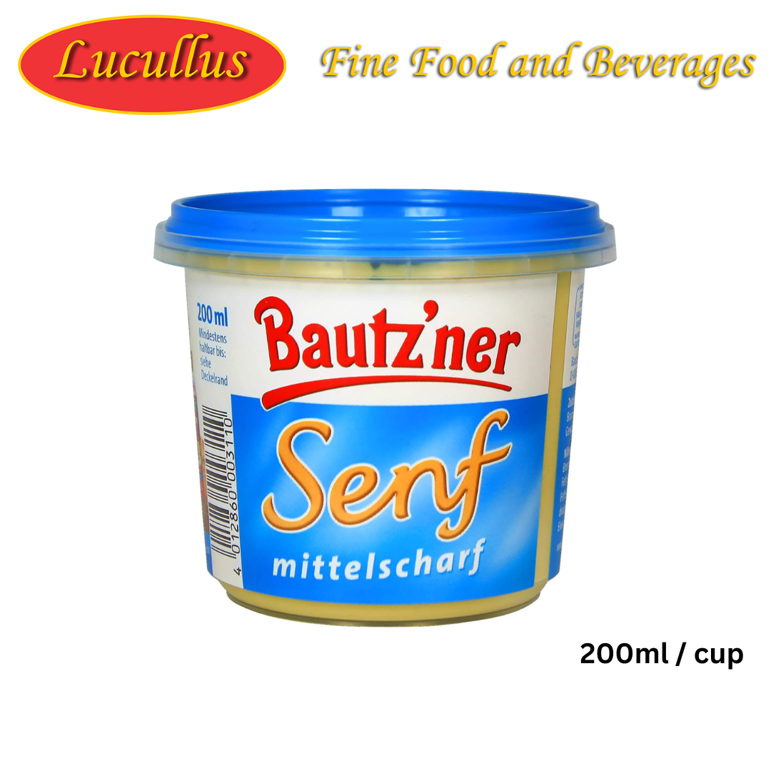 BAUTZ'NER - SENF MITTELSCHARF / MUSTARD MEDIUM 200ML