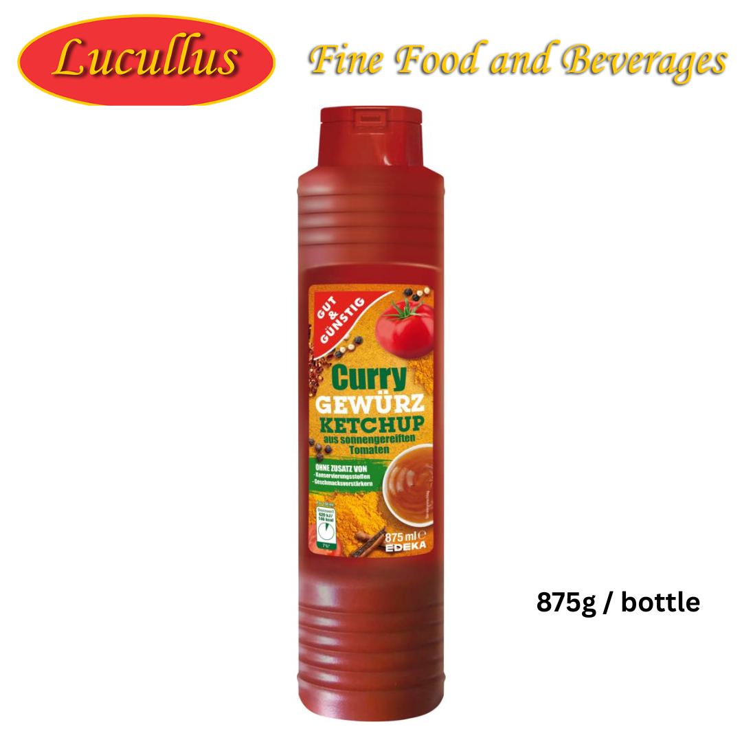 GUT & GÜNSTIG - CURRY GEWÜRZ KETCHUP / CATSUP CURRY SPICED 875G