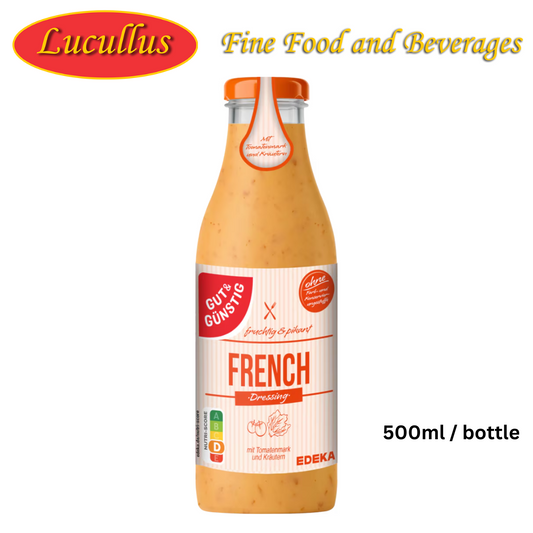 GUT &amp; GÜNSTIG - FRANZÖSISCHE SALAT TUNKE / FRANZÖSISCHES SALATDRESSING 500ML