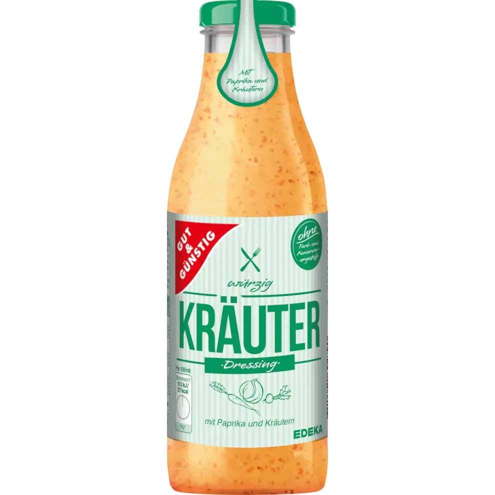 GUT & GÜNSTIG - KRÄUTER - SALAT - TUNKE / HERBAL SALAD DRESSING 500ML