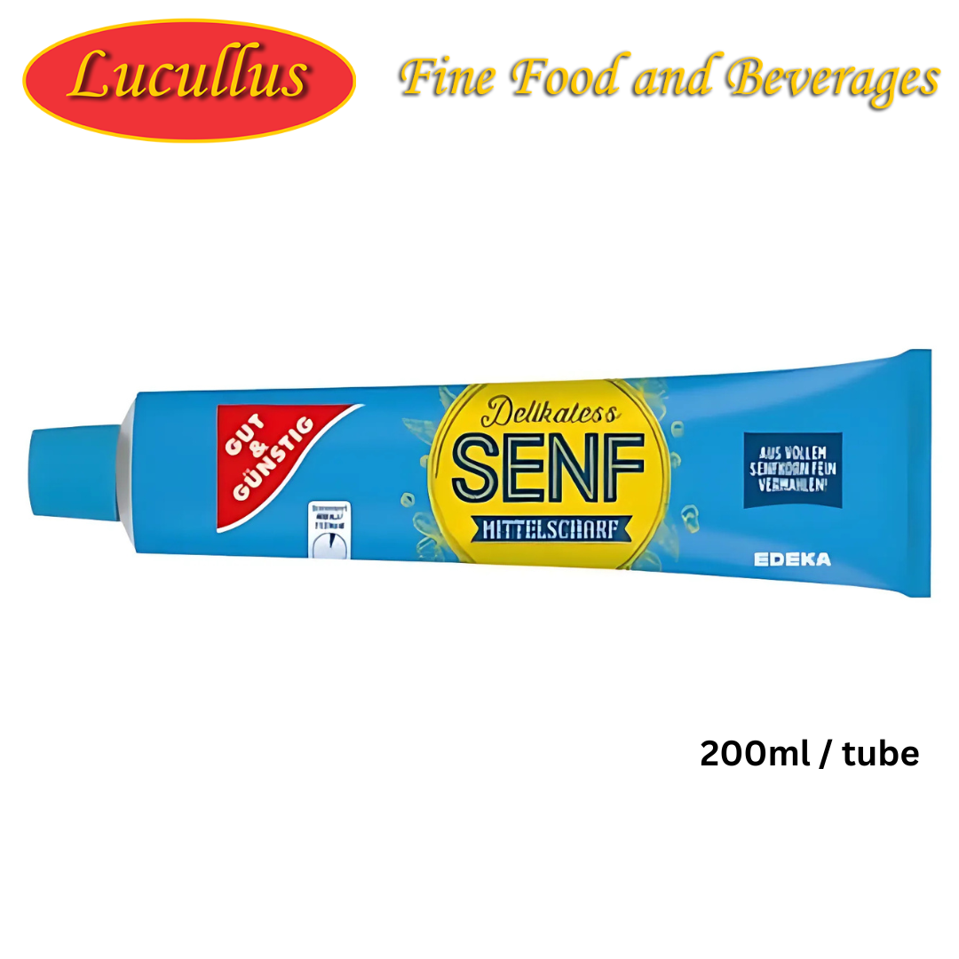 GUT & GÜNSTIG - SENF MITTELSCHARF / MUSTARD MEDIUM 200ML