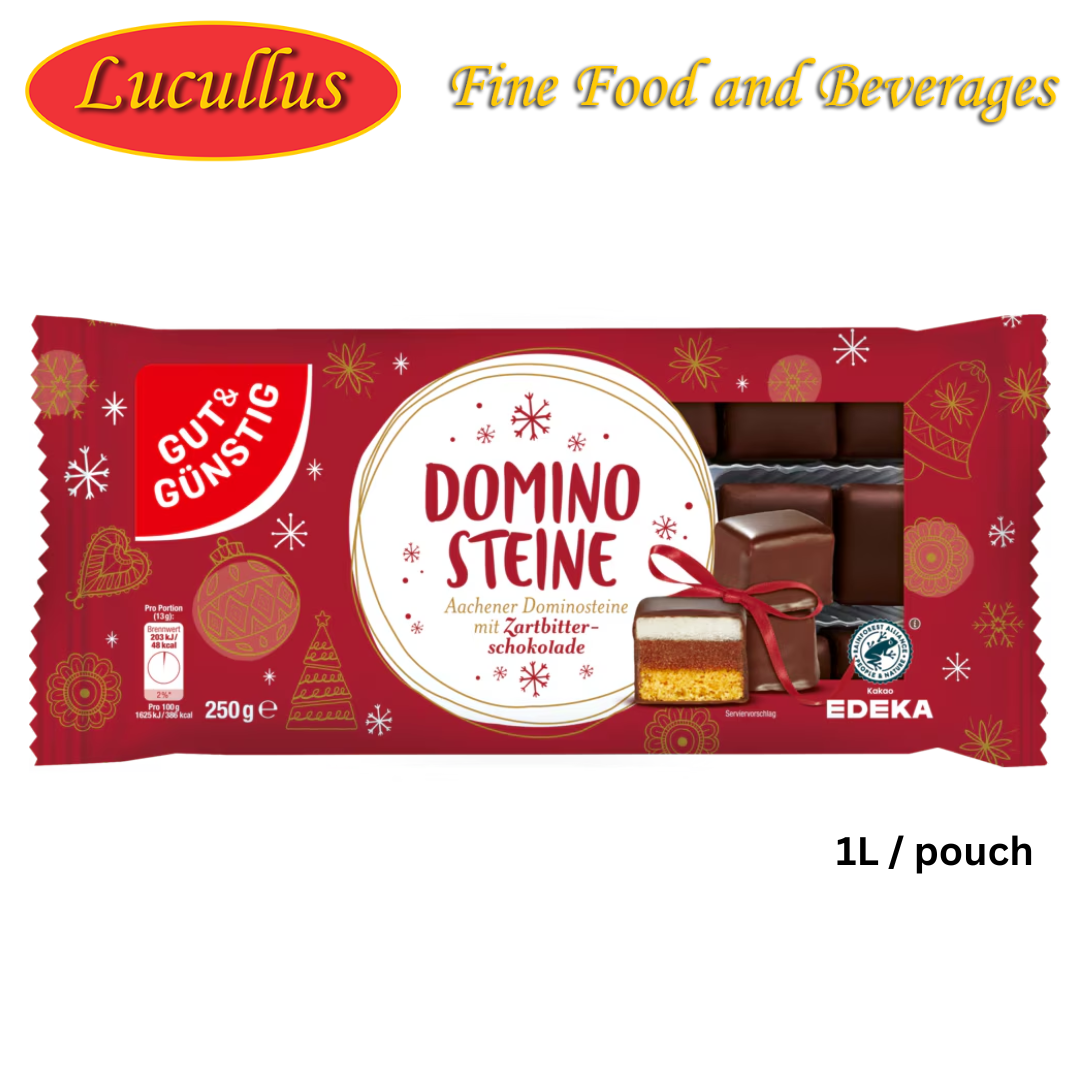 GUT & GÜNSTIG - DOMINO STEINE ZARTBITTER 250G