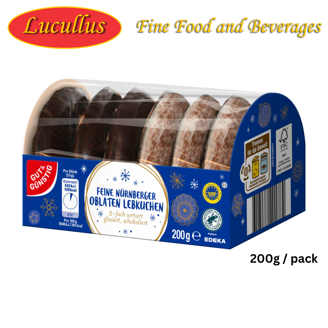 GUT & GÜNSTIG - OBLATEN LEBKUCHEN 2 FACH SORTIERT 200G PCK