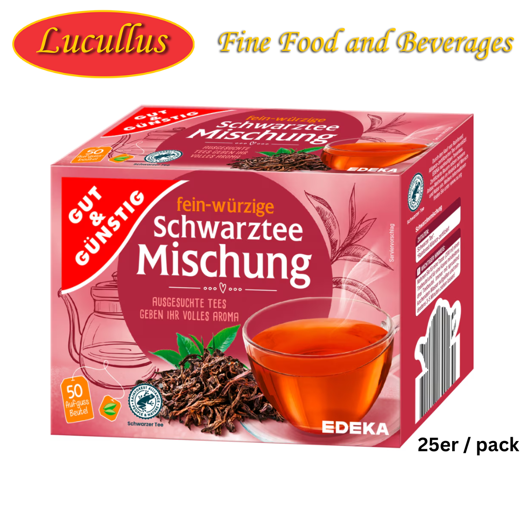 GUT & GÜNSTIG - ENGLISHCHER TEE CEYLON ASSAM SCHWARZTEE MISCHUNG / ENGLISH TEA MIX CEYLON ASSAM 50ER PCK