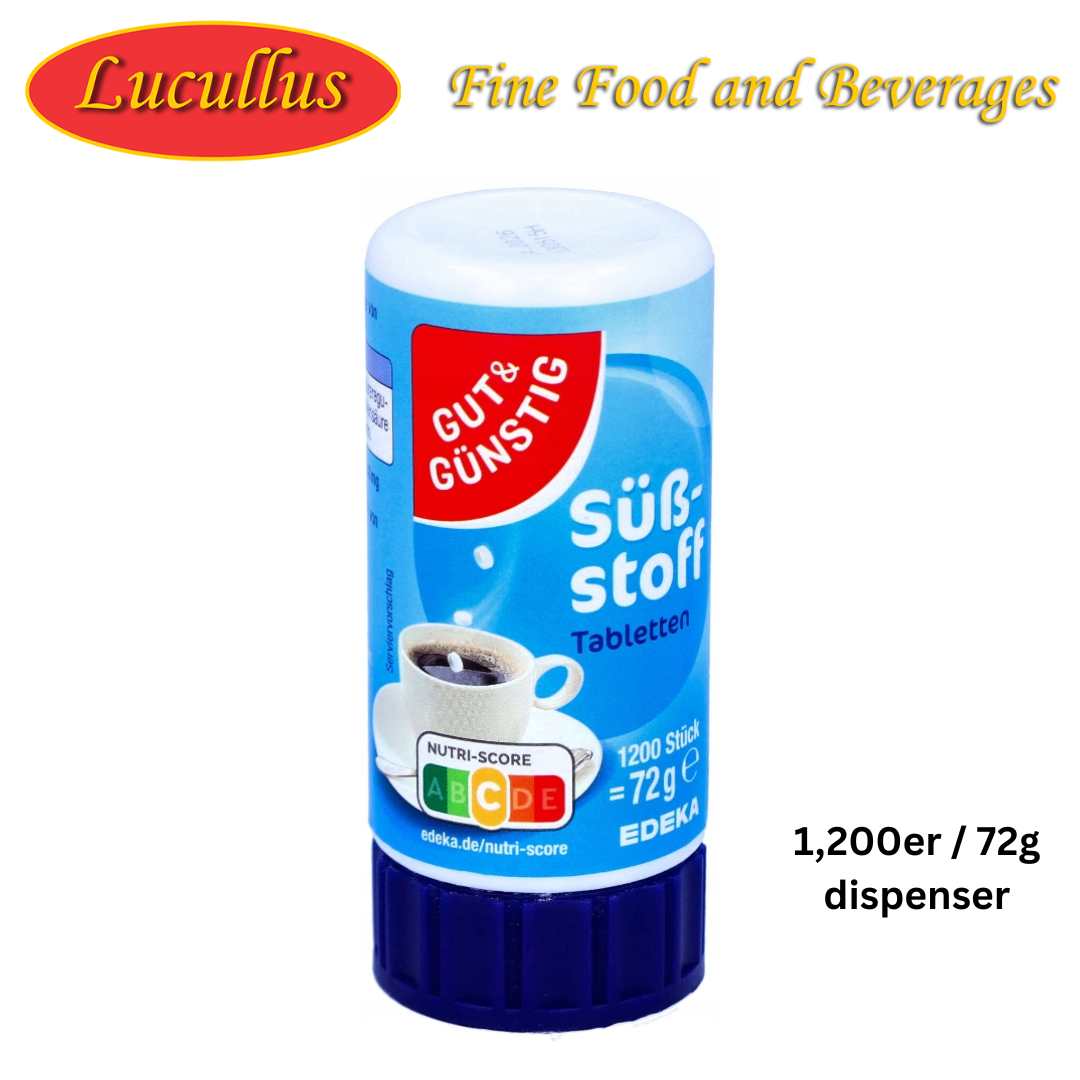 GUT & GÜNSTIG - SÜßSTOFF TABLETTEN / SWEETENER TABLETS DISPENSER 1200ER