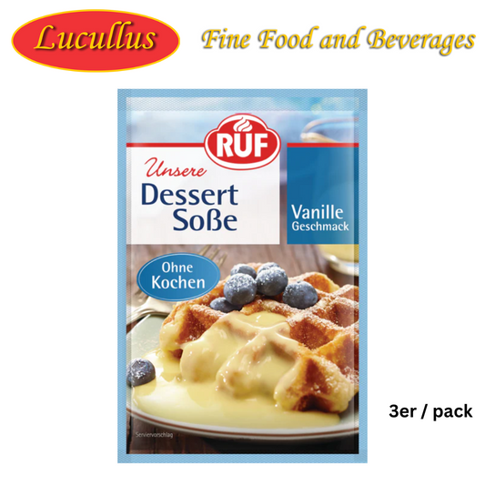 RUF - UNSERE DESSERT SOßE OHNE KOCHEN / VANILLESAUCE KEIN KOCHEN 3ER