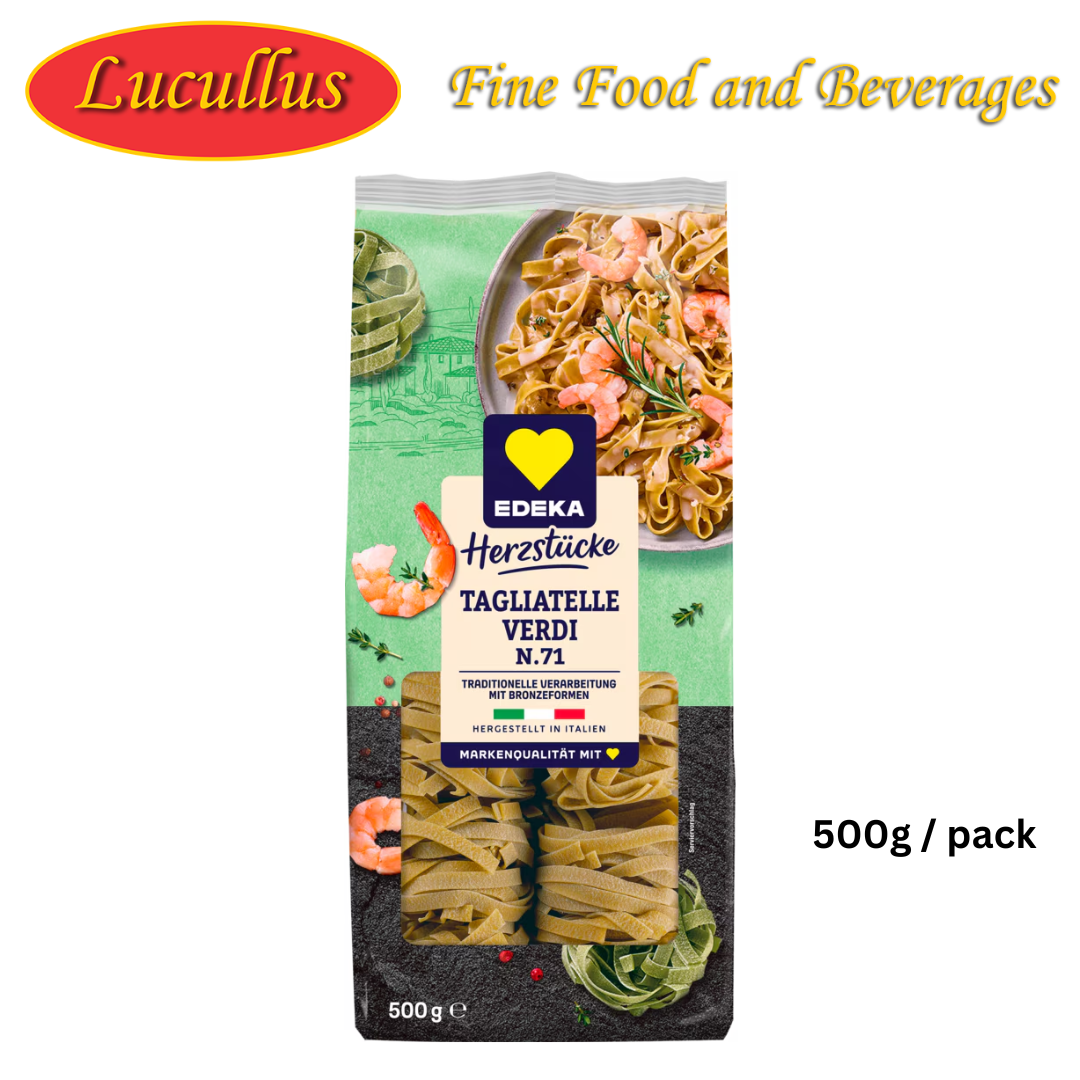 EDEKA - TAGLIATELLI VERDI N.71 GREEN "ITALIA" / GRÜNE TAGLIATELLE 500G BAG