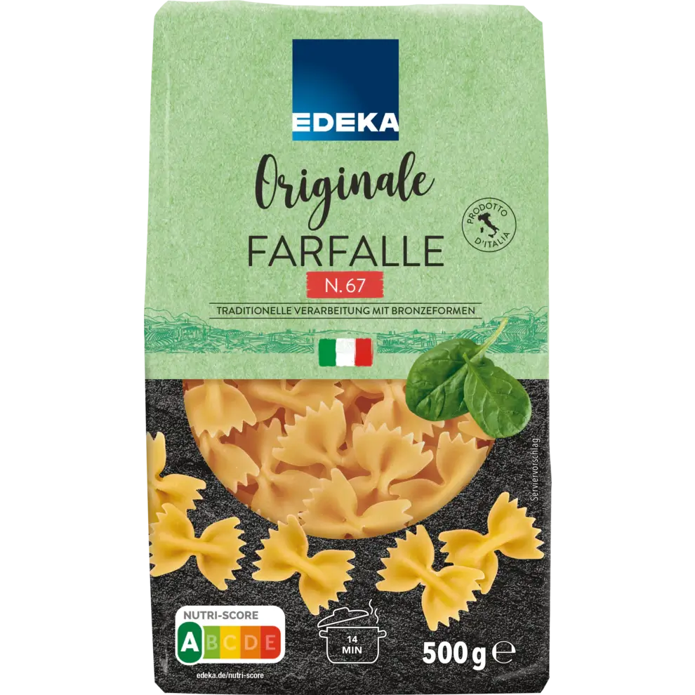 Edeka - Butterfly Noodles - 500 g bag / Schmetterlingsnudeln