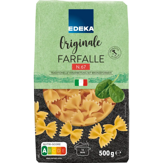 Edeka - Butterfly Noodles - 500 g bag / Schmetterlingsnudeln