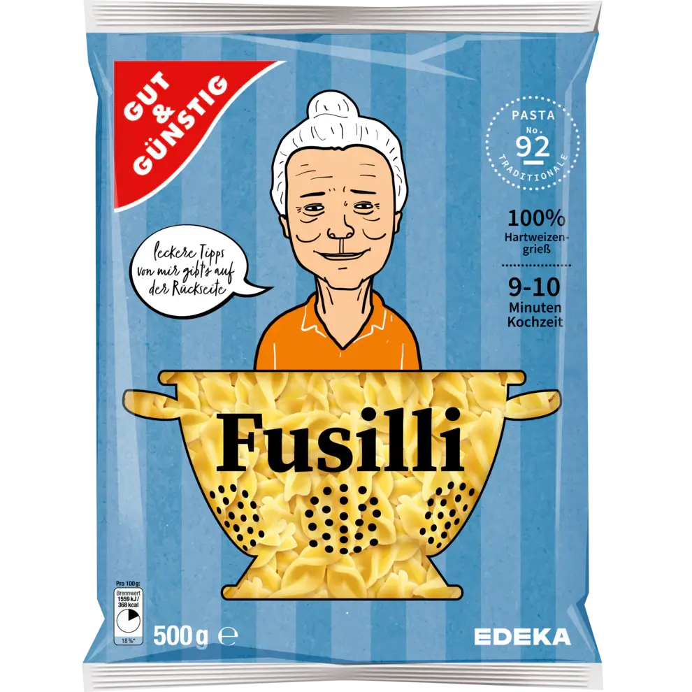 G+G - Fussili Noodles/- 500 g bag / Fussili – Lucullus Shop