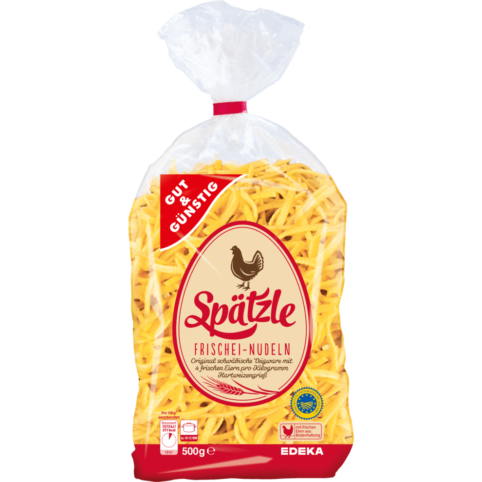 G+G - Swabian Noodles "Spaetzle" - 500 g bag / Spätzle