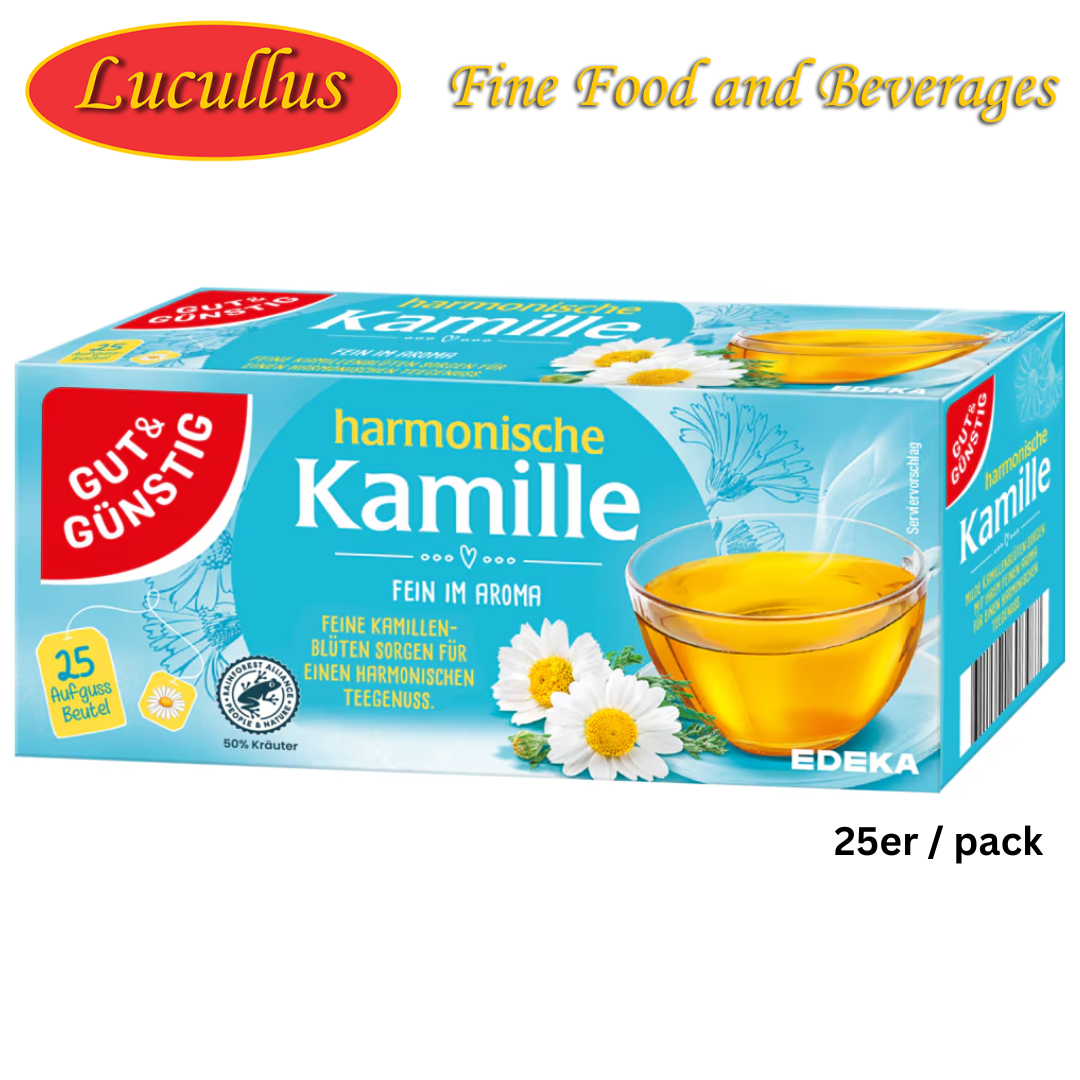 GUT & GÜNSTIG - KAMILLE TEE / CAMOMILE TEA IN BAGS 25ER PCK