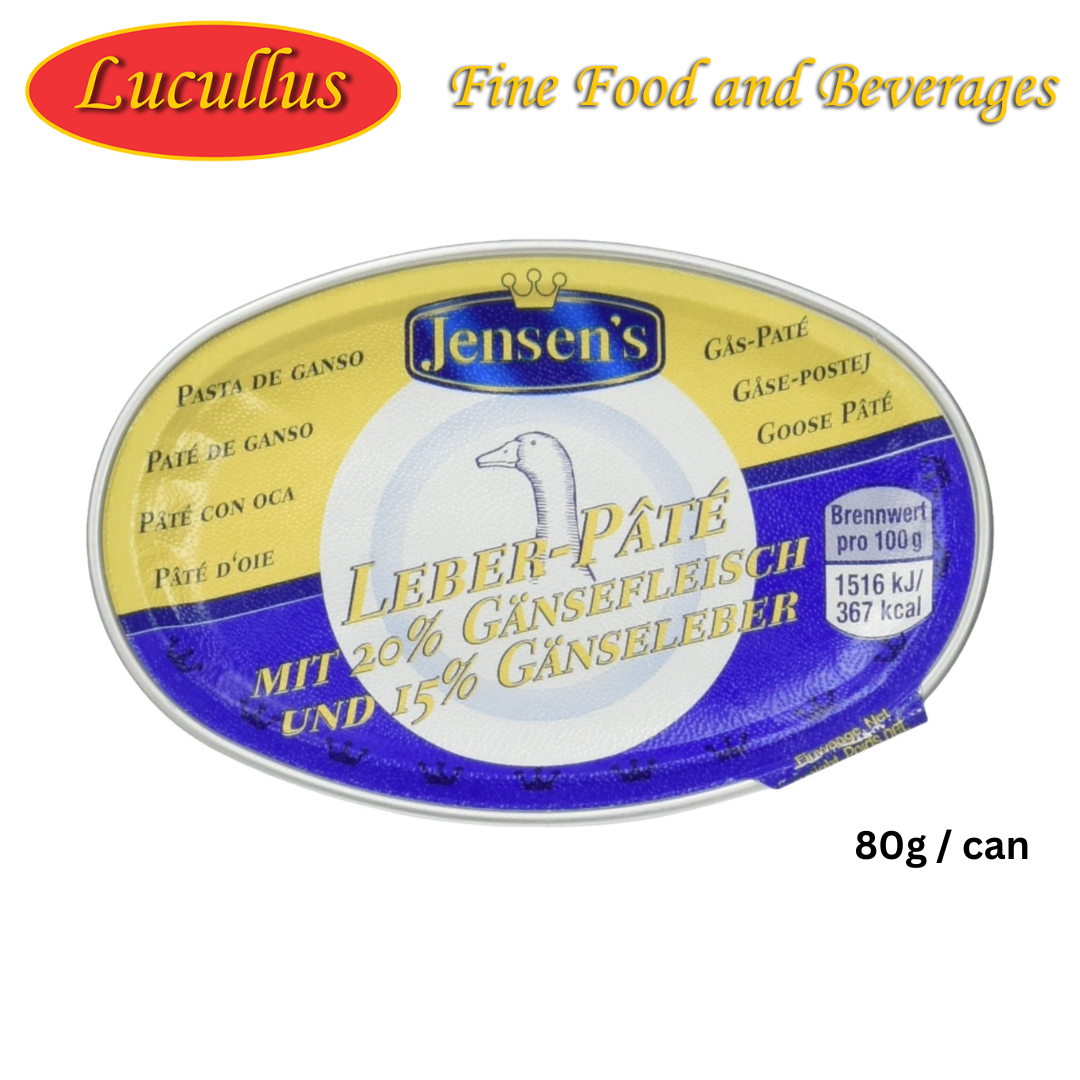 JENSEN - GÄNSELEBERPASTE / GOOSE LIVER PATE 80G CAN