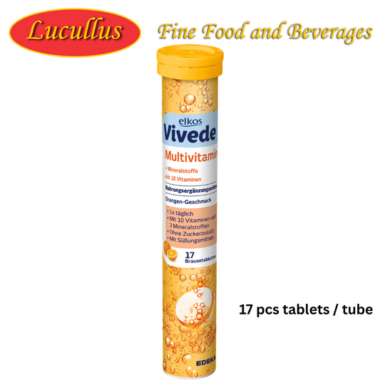 ELKOS VIVEDE - MULTIVITAMIN SPARKLING BRAUSETABLETTEN - 17PCS TUBE