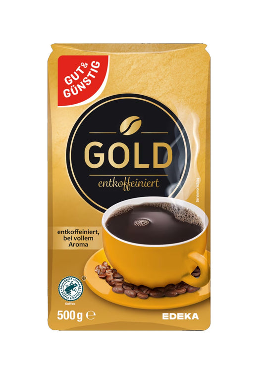 G&G Röstkafee Gold Entcofeeiniert / Ground Cofee Caffeine Free 500G