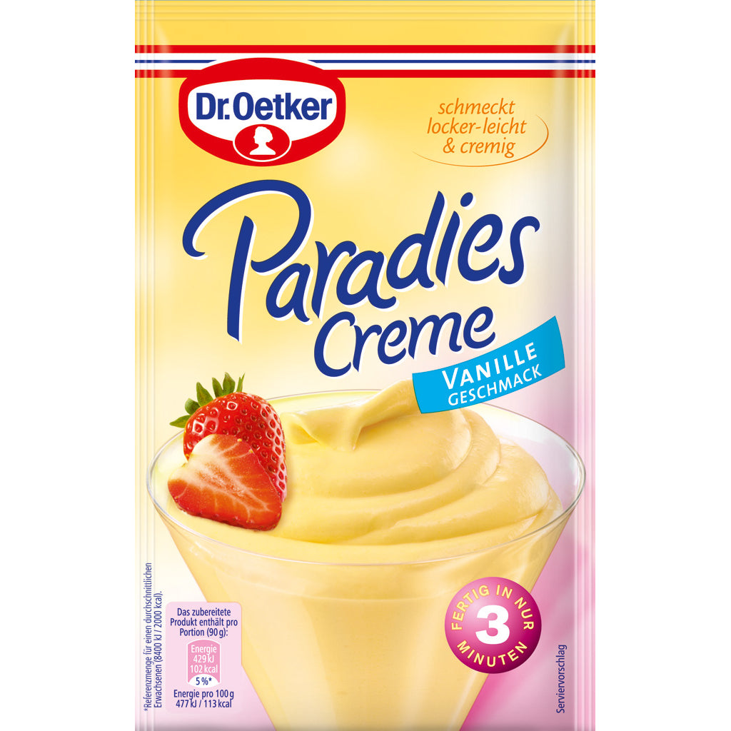 Dr. Oetker Paradise Vanille / Vanilla Dessert 60g