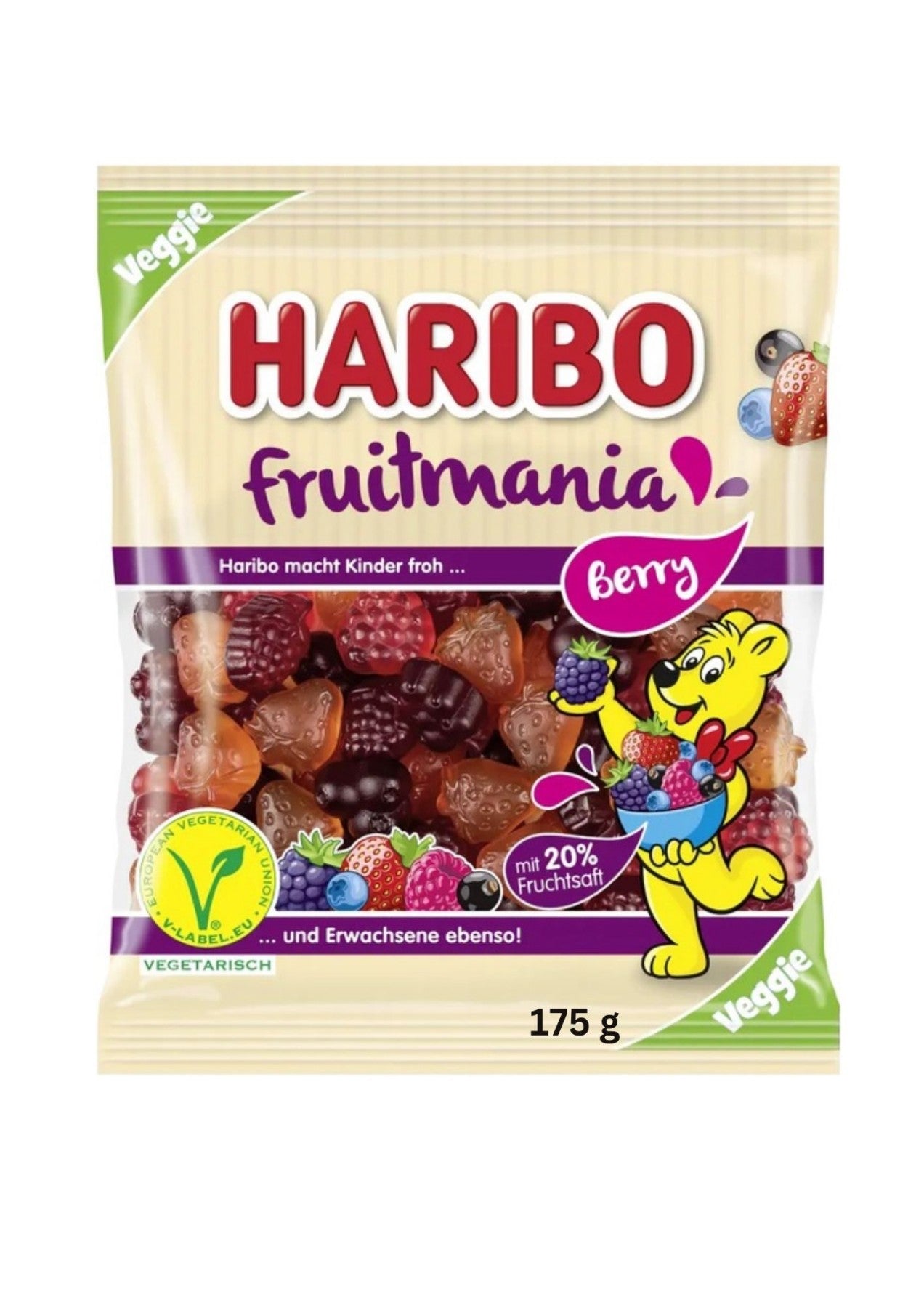 HARIBO - FRUCHTMANIA / BEEREN-VEGETARISCH 175G