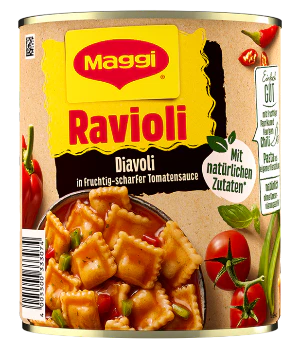 Maggi - Ravioli in Fruity -Spicy Tomato sauce - 800 g / Diavoli