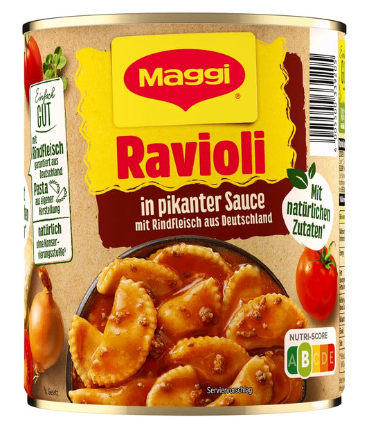 Maggi - Ravioli in Spicy Sauce - 800g can / Ravioli in pikanter Soße