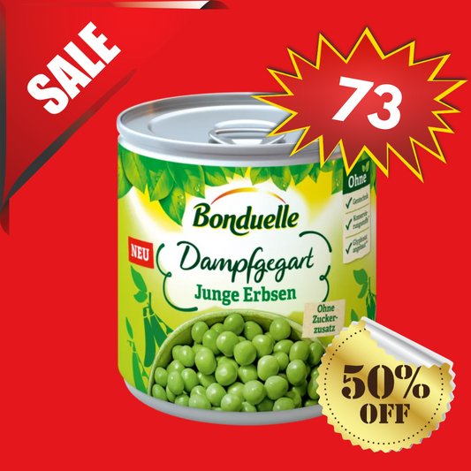 Bonduelle - Dampfgegart Junge Erbsen 425g
