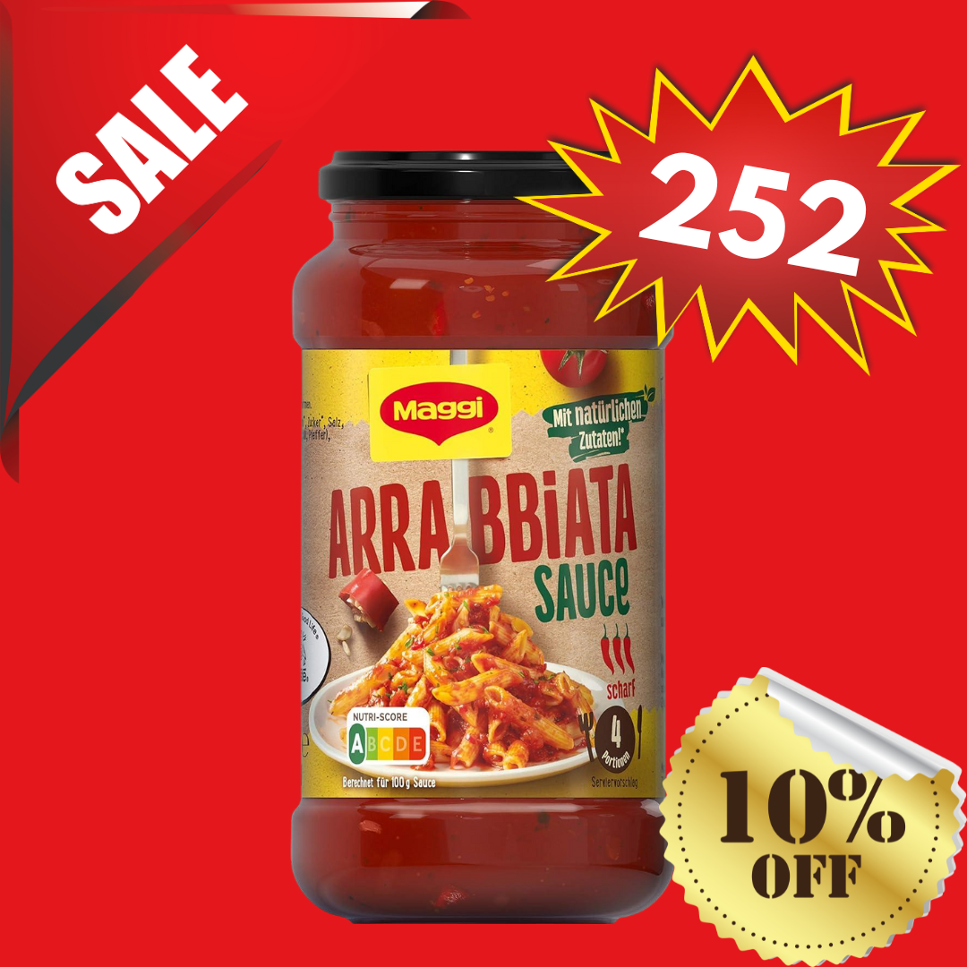 MAGGI - ARRABBIATA SAUCE SCHARF / PASTA TOMATO CHILI SAUCE 500G (30.11.2025 EXPIRY)