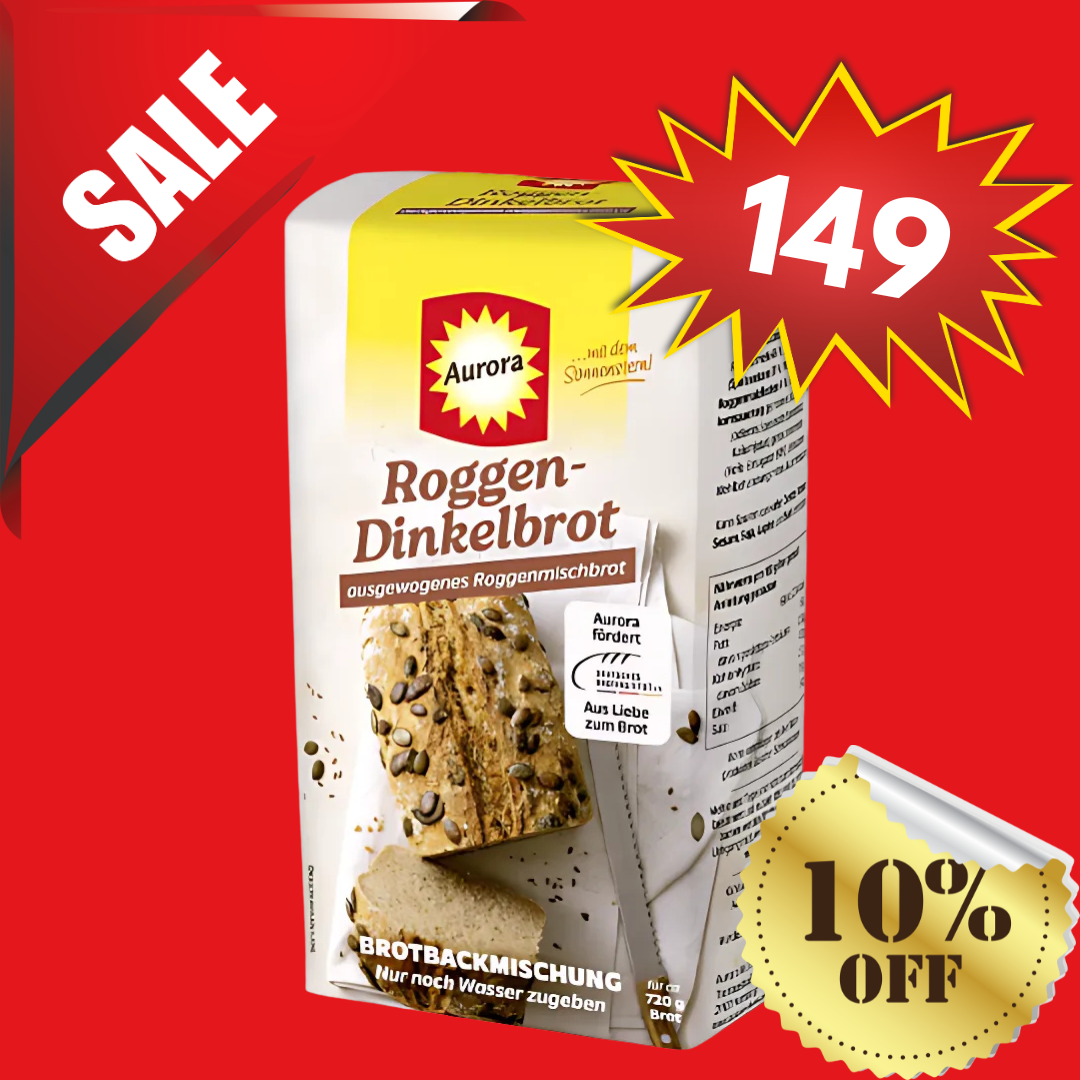 AURORA - ROGGEN DINKELBROT / BREAD MAKING MIX RYE SPELT BREAD 500G (31.10.2025 EXPIRY)