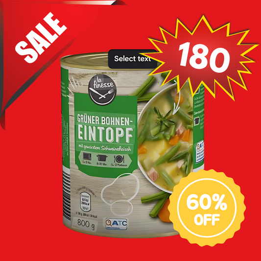 La Finesse - Green Beans Stew - 800 g / Gruene Bohnen Eintopf