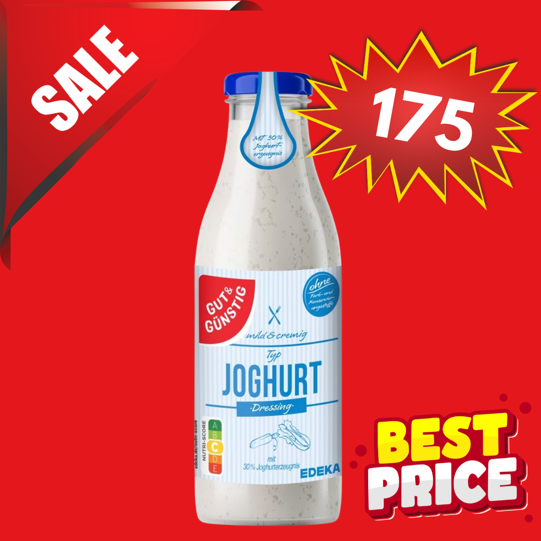 GUT & GÜNSTIG - JOGHURT - KRÄUTER - SALAT - TUNKE / YOGHURT W/ HERBS SALAD DRESSING 500ML (02.08.2025 EXPIRY)