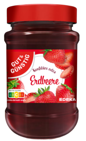 G+G - Strawberry Jam - 450 g glass / Erdbeer-Marmelade