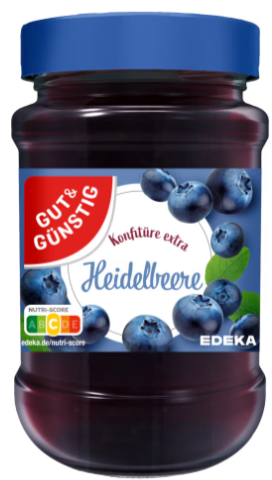 G+G - Blueberry Jam - 450 g glass / Heidelbeer-Konfitüre