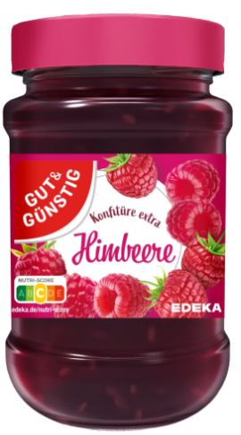 G+G - Raspberry Jam - 450 g glass / Himbeer-Marmelade